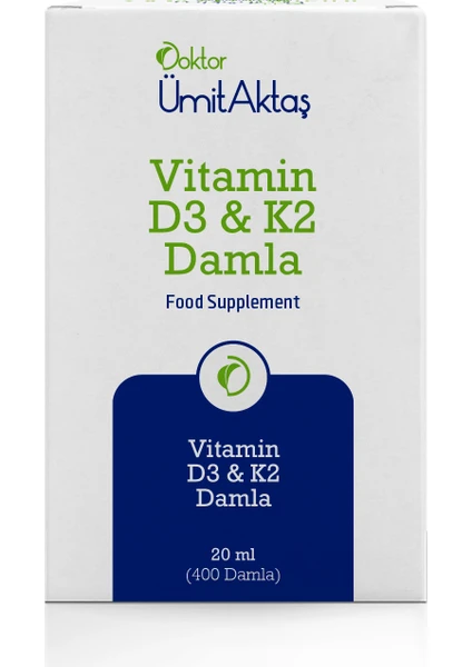 Dr. Ümit Aktaş D3 K2 Vitamin Damlası - 400 Damla