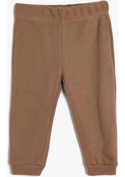 Eşofman Altı Basic Beli Lastikli Pamuklu