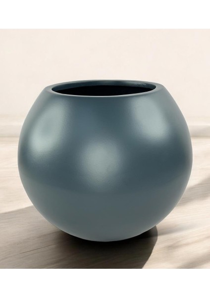 Fiber Saksı Antrasit Küre Yuvarlak Top Vazo Dekoratif Saksı Fiberglas 25*25CM fiyatları