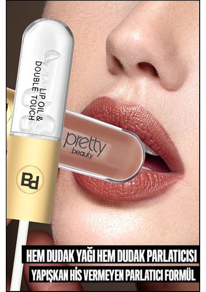 Pretty Beauty Çift Taraflı Mat Ruj & Lip Oil Pb-408a-03