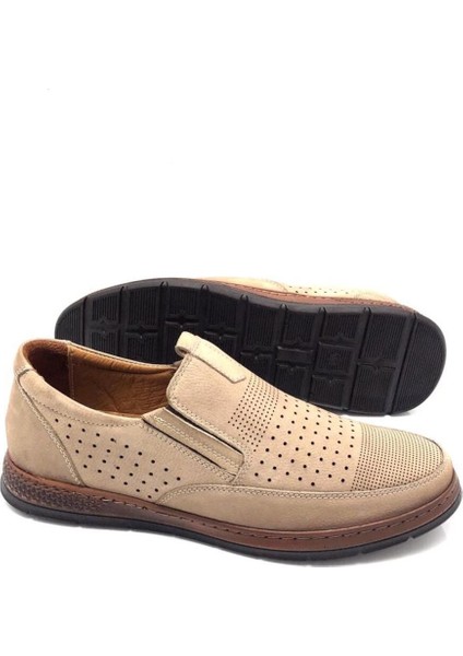 Nubuk Deri Ortopedik Kum Renk Erkek Ayakkabı fırsatları