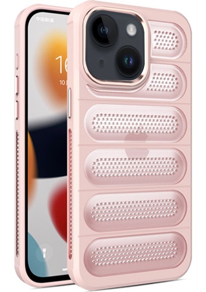 Apple iPhone 15 Kılıf Airmax Silikon Kapak - Pembe 13