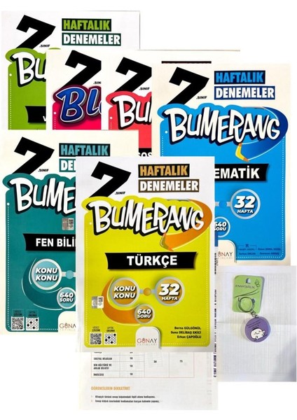 7.sınıf Bumerang 6'lı Branş Deneme-Yeni Baskı-(Okyanus Deneme+Açacaklı Anahtarlık Hediye)