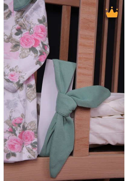 Babyhola Kız Bebek Omuz Fırfır Detaylı Çiçek Desenli Bandanalı Elbise 23625 fırsatları