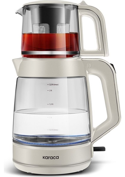 Cam Glass Tea Xl 2 In 1 Cam Çay Makinesi Starlight 2 Yıl Elektrikli Çaydanlık Cam 220 - 240 V 2-3 L