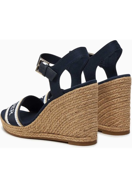 Mono Webbing Wedge Espadrilles Topuklu Sandalet modelleri