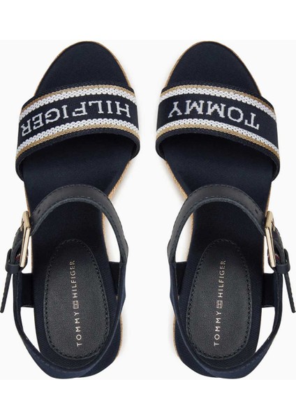 Mono Webbing Wedge Espadrilles Topuklu Sandalet indirimleri