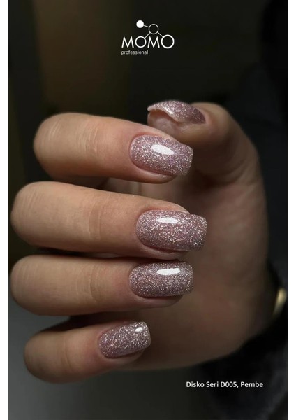 Disko Kalıcı Oje D005 Nude Pembe 10 ml, Reflective Flash Gel Polish