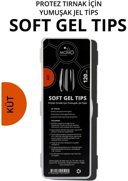 Tırnak Soft Gel Tips 120 Ad. (Küt)