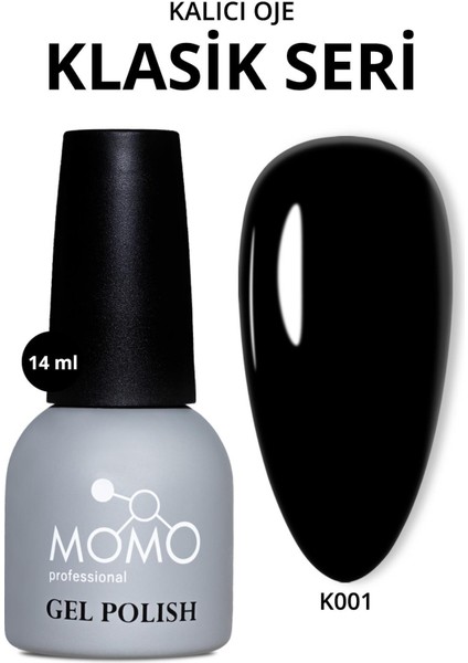 Kalıcı Oje K001 Siyah 14 ml