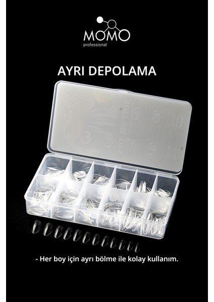 Tırnak Soft Gel Tips 500 Ad. (Badem)