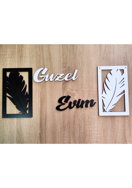 Yaprak Temalı Duvar Süsü 2 Li Set