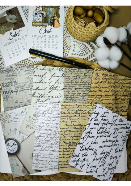 Scrapbook Vintage Etiket Seti 01 Ajanda Planlayıcı Bullet Journal Scrapbooking Için Uygundur fiyatları