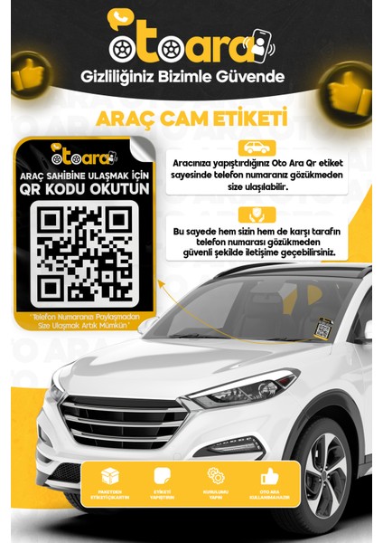 Araç Cam Etiketi