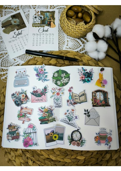 Naif Sticker Seti Ajanda Planlayıcı Bullet Journal Scrapbooking Için Uygundur