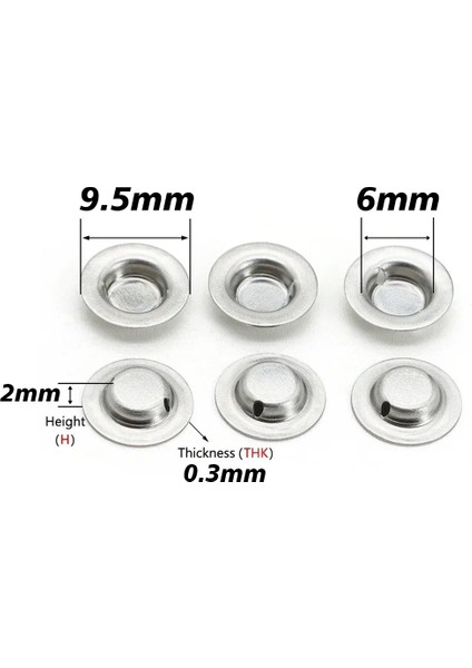 Powermaster Lityum Pil Kutup Ucu Başlığı 18650 Pil 9.5x6.0x2.0x0.3mm Pozitif fiyatları