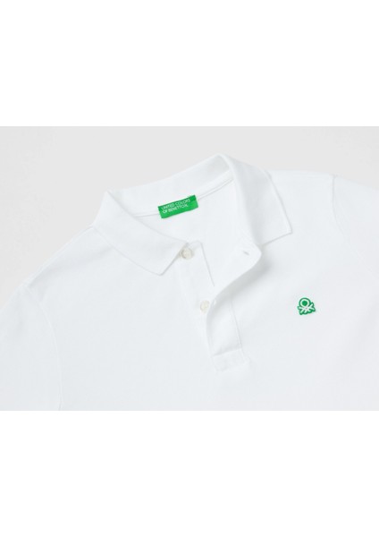 Erkek Çocuk Polo Yaka Uzun Kol Tişört - Beyaz fiyatları