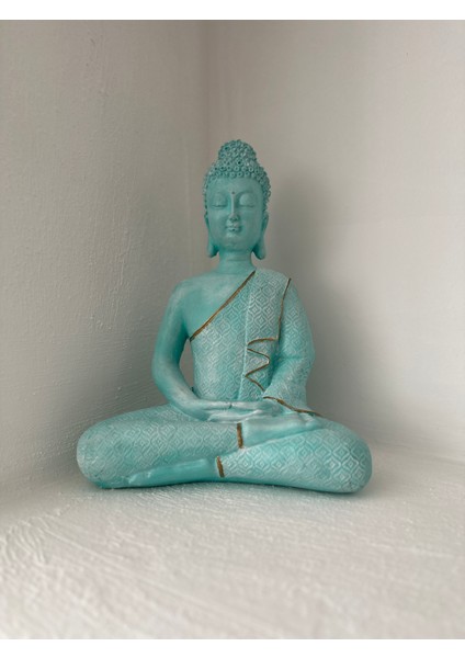 Buddha Heykel Turkuaz