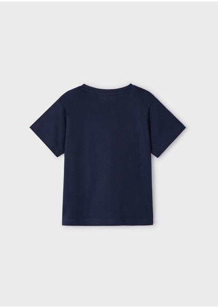 Erkek Çocuk Basic T-Shirt-Lacivert