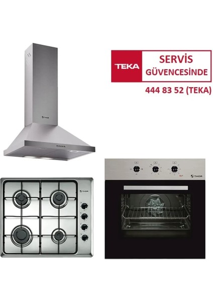 TEKA London Ankastre Set (64600 KBC IX-TO 663 SS-ACW 63020 KOS IX)