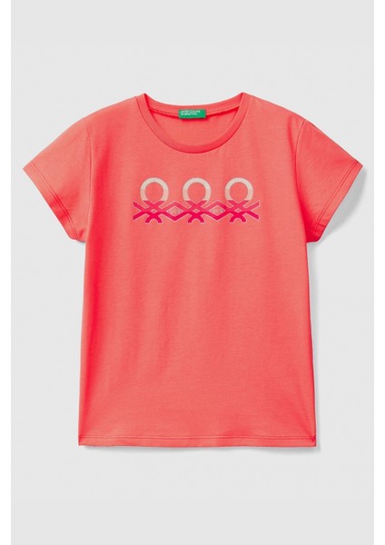 Kız Çocuk Tshırt-Turuncu