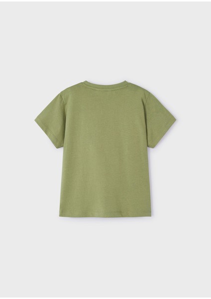 Erkek Çocuk Basic T-Shirt-Haki