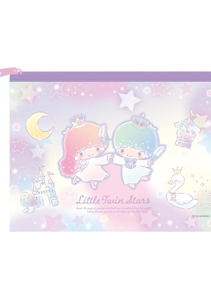 Sanrio Lisanslı Şeffaf Pvc Kalemlik Little Twin Stars