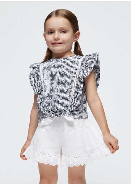Kız Çocuk Çizgili Gömlek-Lacivert fiyatları