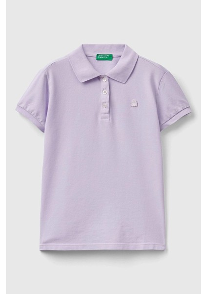 Kız Çocuk Polo T-Shirt - Lila