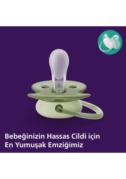 Philips Avent Ultra Soft Emzik 0-6 Ay, 2'li Paket, Erkek SCF091/07