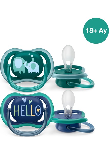 Philips Avent Ultra Air Emzik +18 Ay 2li Erkek SCF349/18