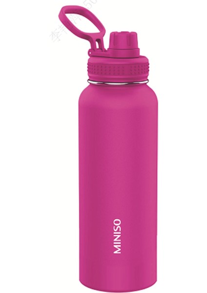 Klasik Tasarım Tutacaklı Suluk Sızdırmaz Kapaklı Çelik Su Kabı (1400Ml) - Pembe fiyatları