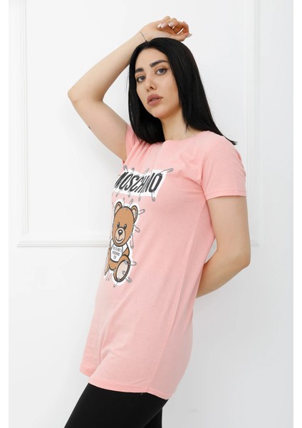 Baskılı Tshirt Pembe - 310.623.