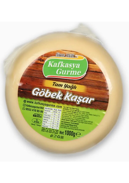 Kafkasya Gurme Göbek Kaşar Peynir 1 kg