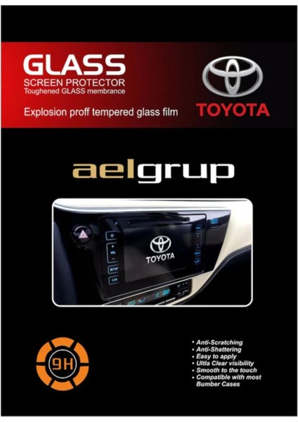 Toyota Corolla Multimedya Ekran Koruyucu Film