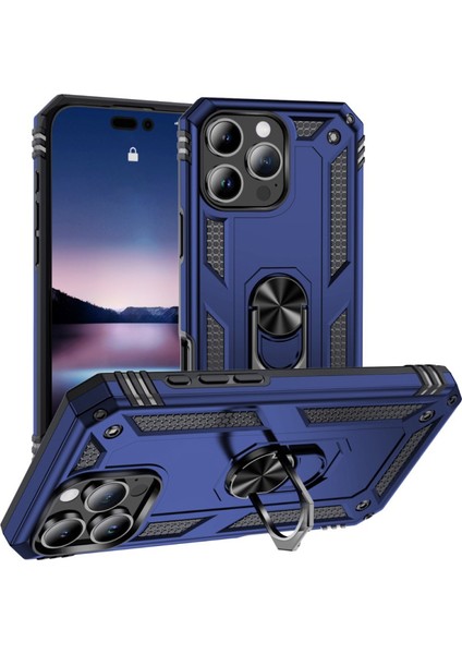 Apple iPhone 16 Pro Max Kılıf Vega Armor Yüzüklü Tank Kapak