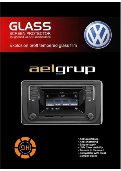Volkswagen Transporter 5 Inç Multimedya Ekran Koruyucu Cam