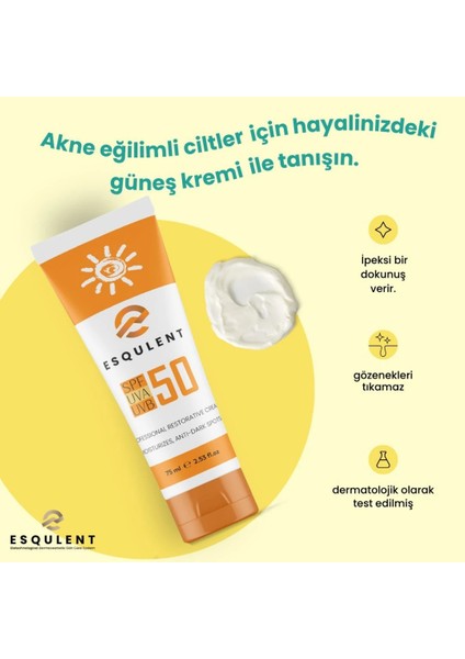 Leke Giderici Etkili Güneş Kremi Spf 50 75 ml