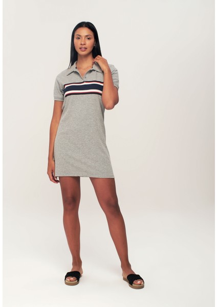Gri Polo Yaka Elbise fiyatları