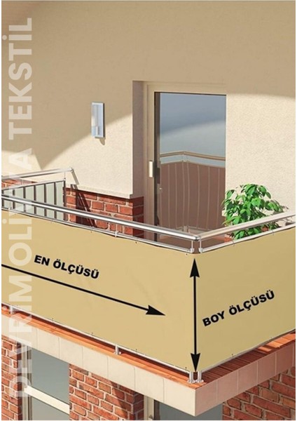 Kahve-Beyaz Balkon Demiri Perdesi Ve Korkuluk Perdesi fiyatları