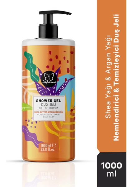 Duş Jel 1000 ml Argan ve Shea Yağı