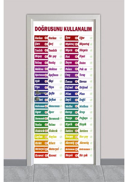 Okul Kapı Giydirme Folyo