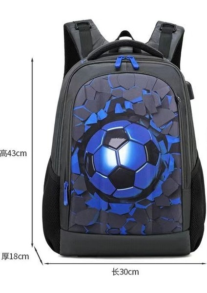 Ortaokul Öğrencileri Okul Çantası Sert Kabuklu Futbol Yük Azaltma Küçük Kalem Çantası ile Büyük Kapasiteli Okul Çantası Seti (Yurt Dışından) fırsatları