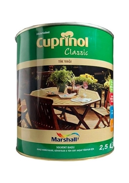 Cuprinol Classıc Tik Yağı 2,5 Lt Şeffaf