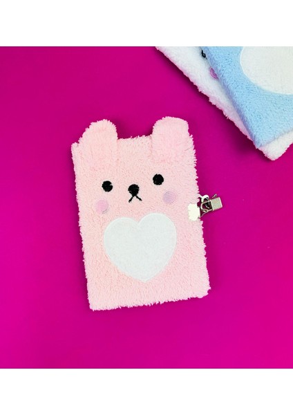 Kilit Kapaklı Ayı Peluş Defter