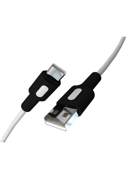 Coral Taraftar Serisi, USB A-C, 120 Cm, 3.0A Hızlı Şarj Kablosu, Siyah/beyaz Uçlar modelleri