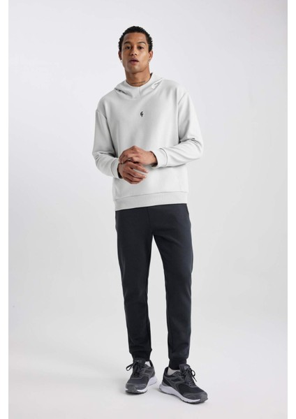 Fit Standart Fit Kapüşonlu Skuba Dalgıç Kumaş Cepli Sweatshirt C2310AX24SP