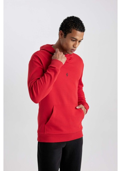 Fit Standart Fit Kapüşonlu Skuba Dalgıç Kumaş Cepli Sweatshirt C2310AX24SP modelleri