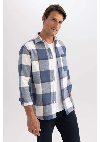 Regular Fit Oduncu Uzun Kollu Gömlek Y1702AZ23AU