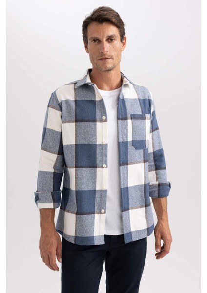 Regular Fit Oduncu Uzun Kollu Gömlek Y1702AZ23AU